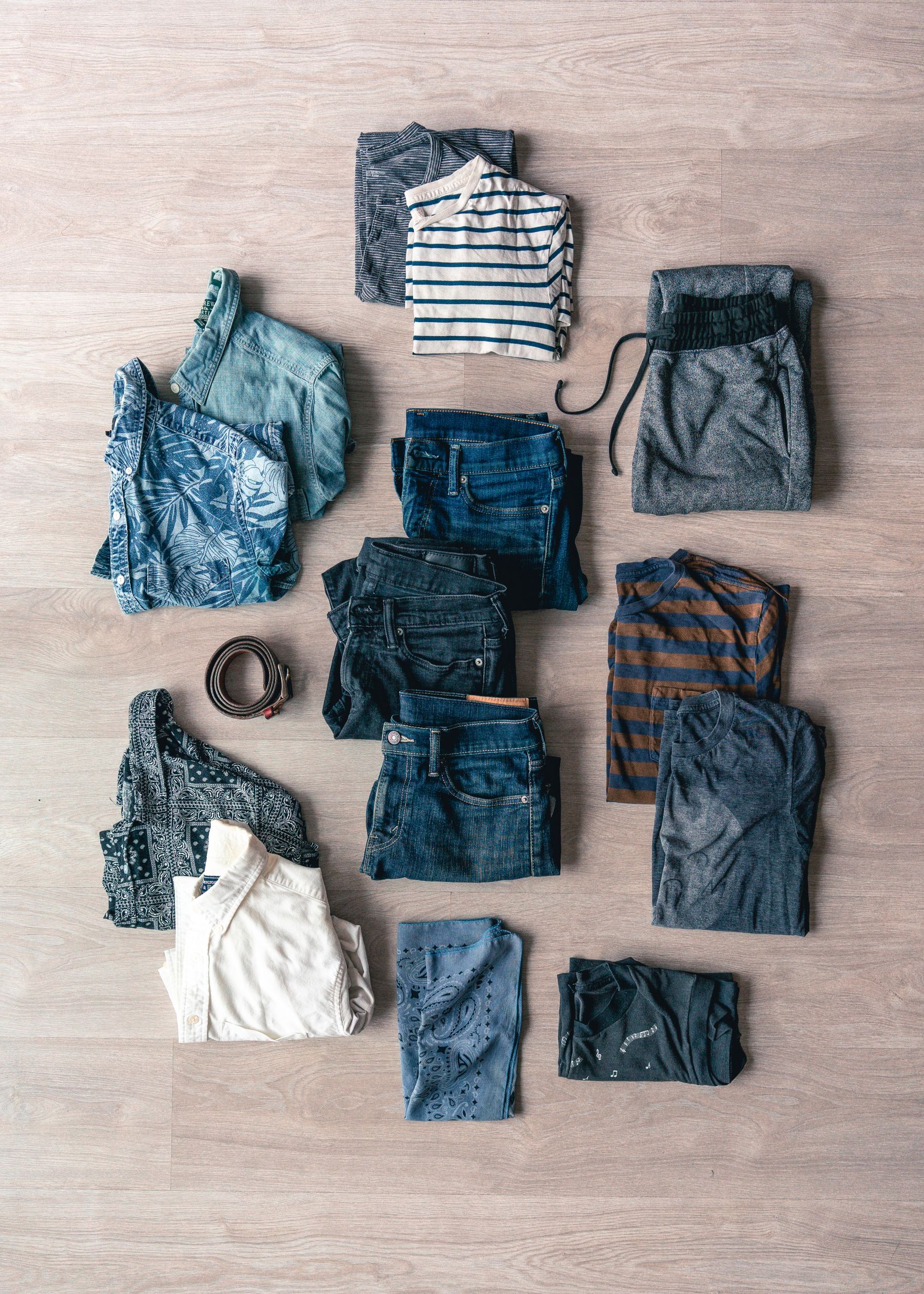 Soft white shirt in a flat-lay photograph